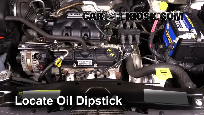 2008 Chrysler Town and Country Touring 3.8L V6 Oil Check Oil Level